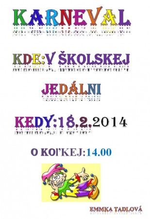 Pozvánka na karneval
